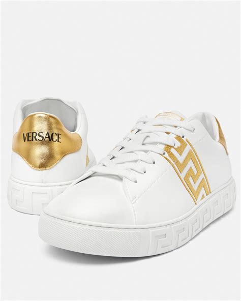 versace reactions|versace greca sneakers.